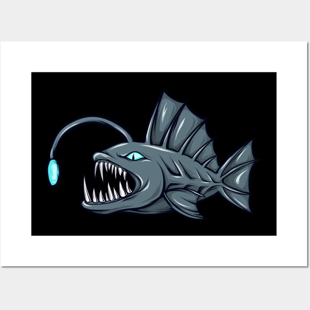 Angler Fish Wall Art by Unestore